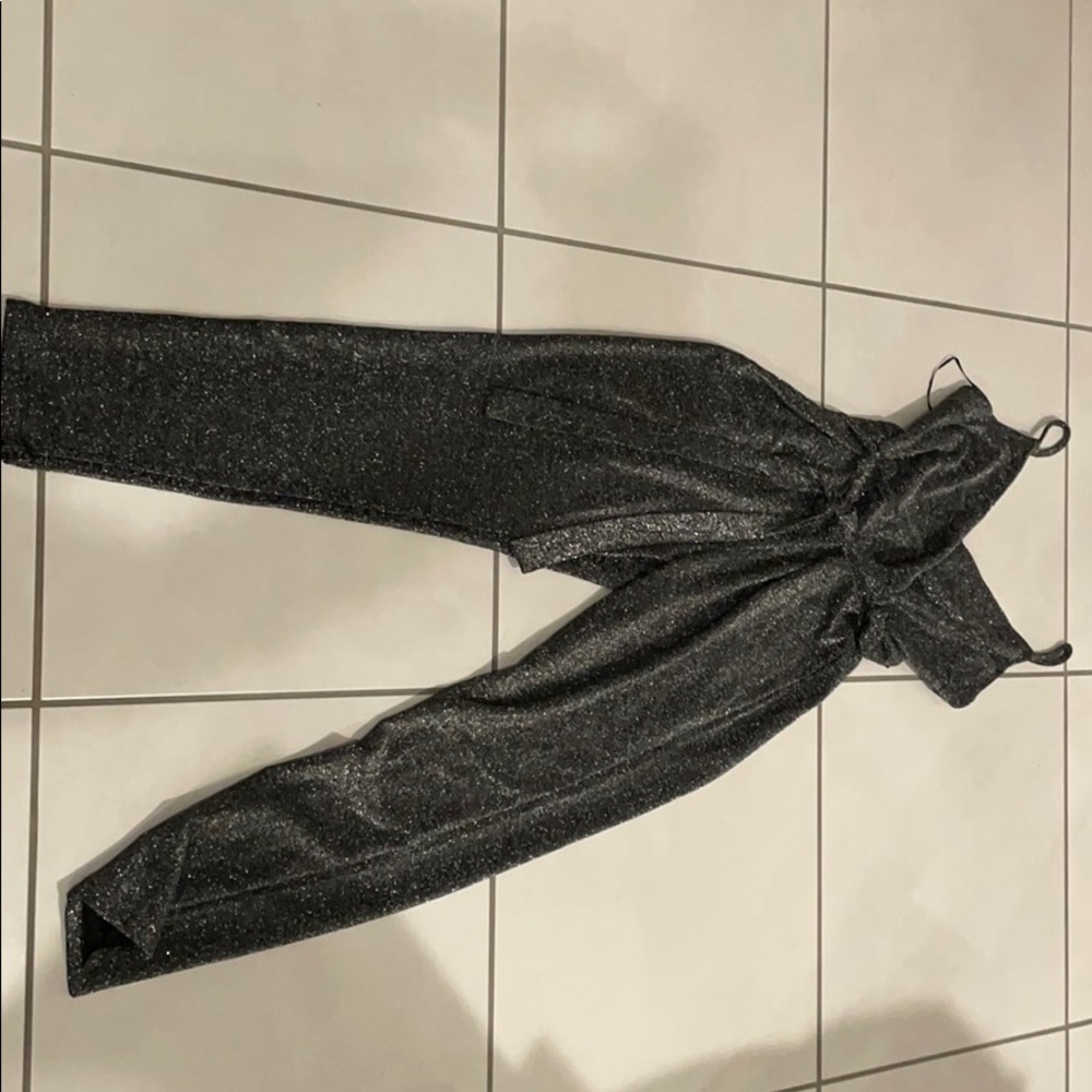 Long party cocktail jumpsuit